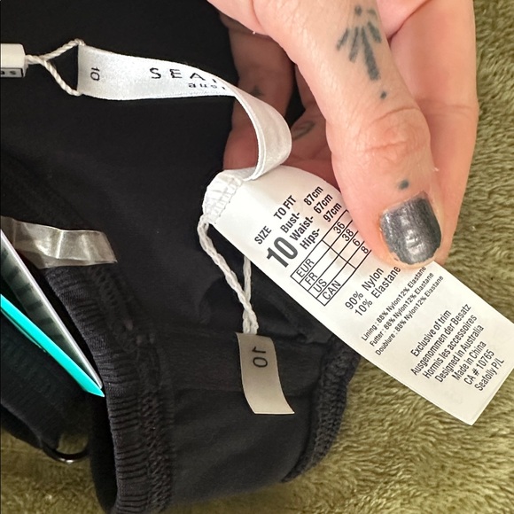 NWT Sea Folly Inka Ribbed Bikini US 6 - Picture 8 of 11